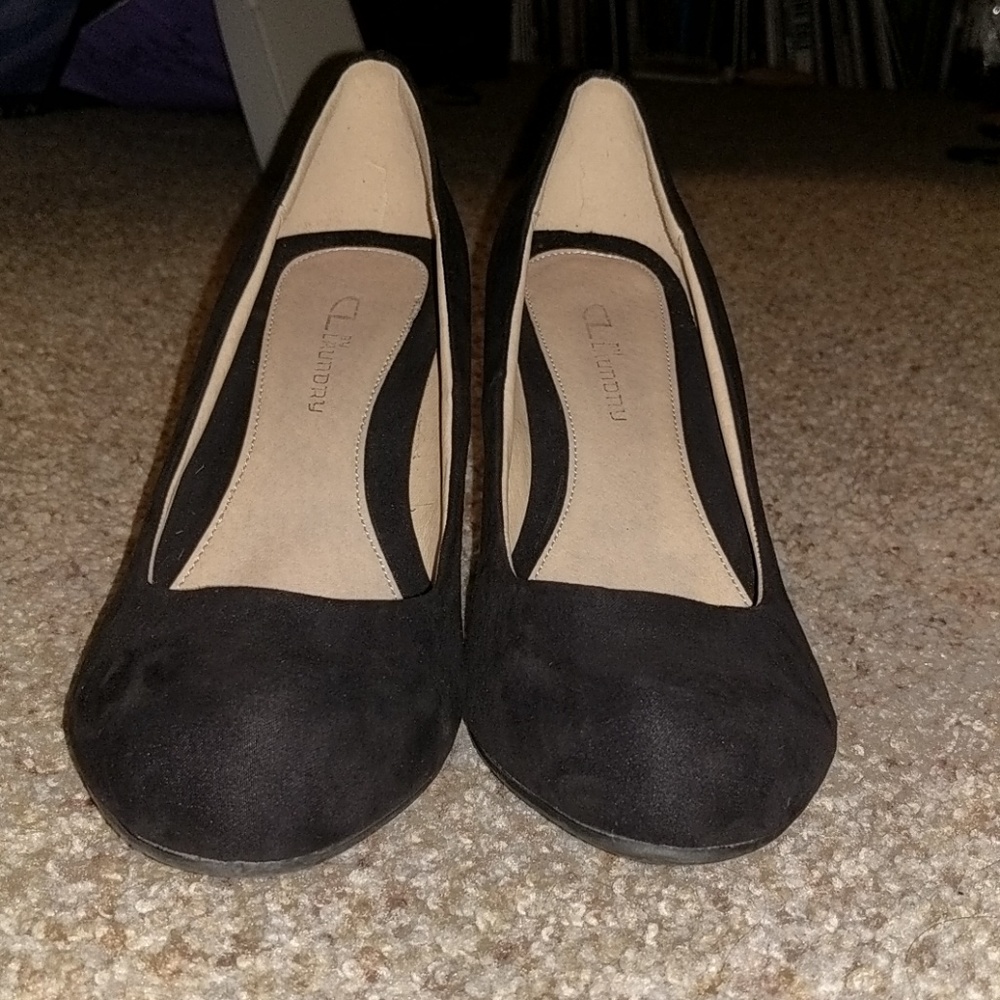 CL by Laundry Black Heels